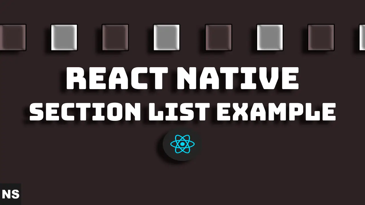 React Native Section List Example